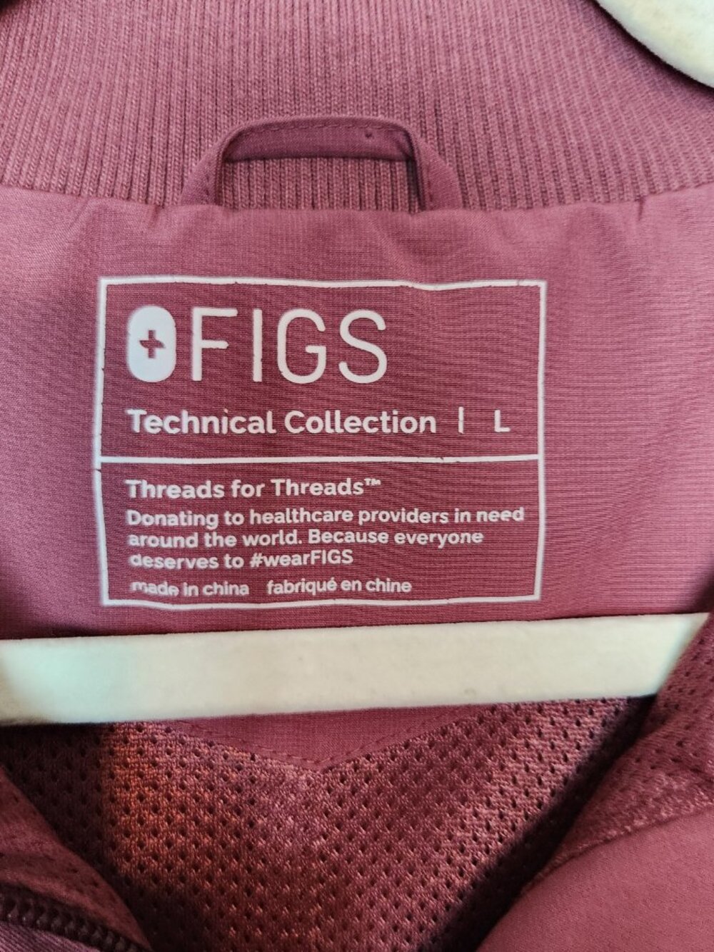 FIGS Women’s Purple Sydney Performance Scrub Jacket Size L Technical Collection - Picture 11 of 16